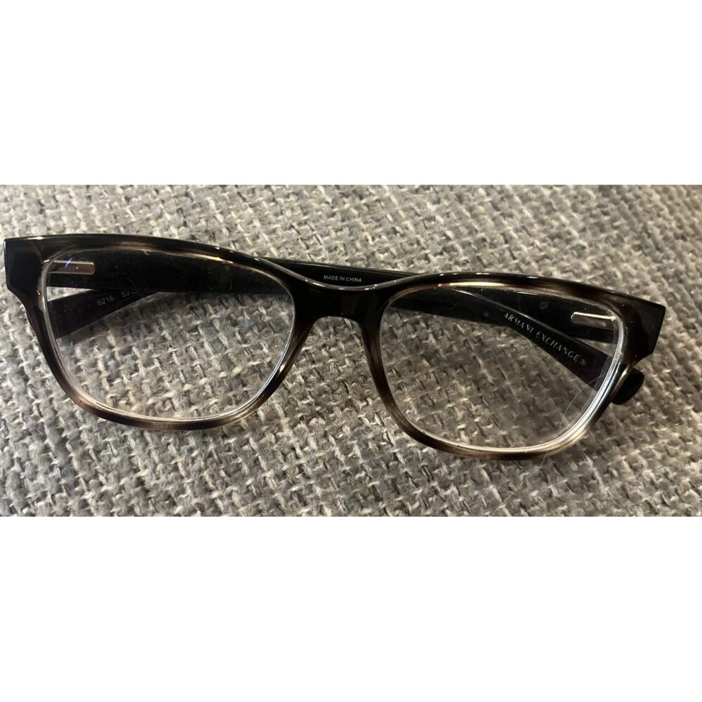 Armani Exchange Eyeglasses Frames Only AX3077 8333 Clear/Black 54-17-145